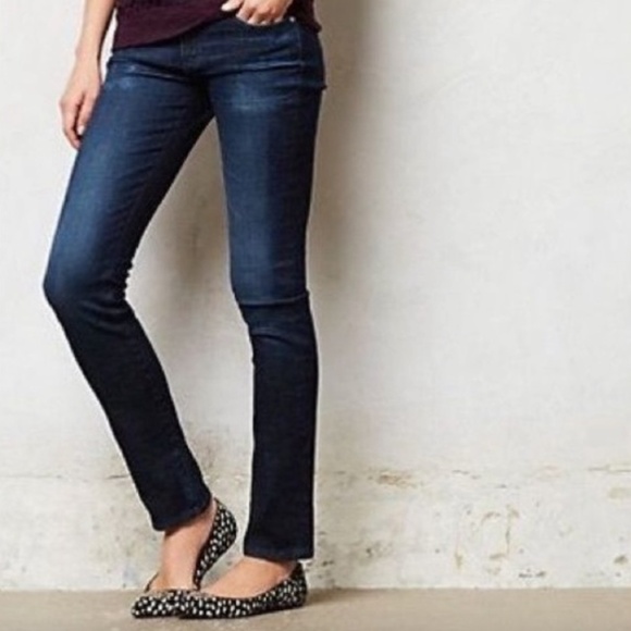 Ag Adriano Goldschmied Slim Straight jeans, 25R.   G - Picture 2 of 7